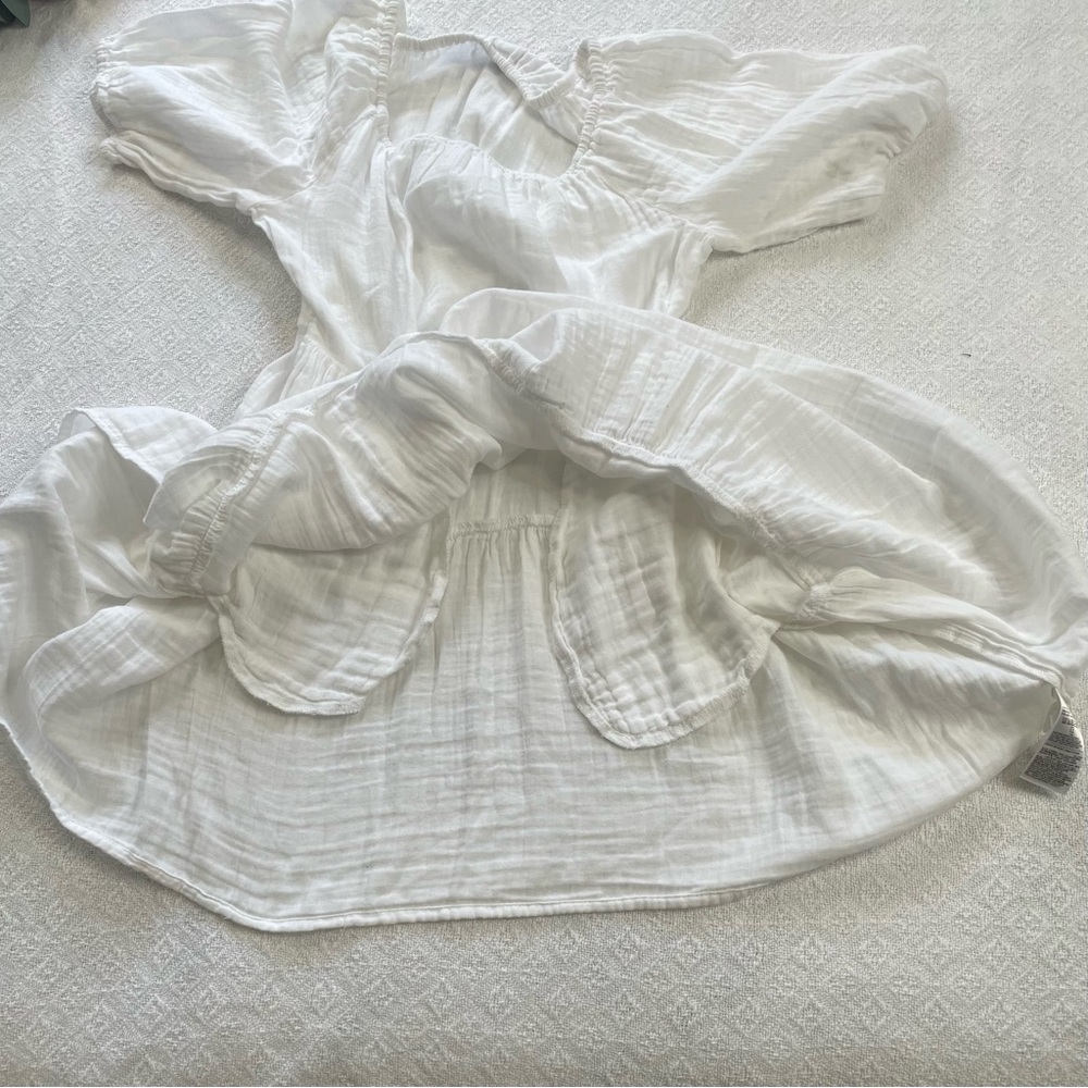 Old Navy White Casual Dress ~ Size Medium - Picture 8 of 10